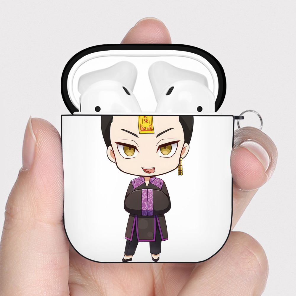 （画像用） 東京リベンジャーズ Tokyo Revengers AirPods 第2世代保護ケース ハードシェル ブラック 耐衝撃・防指紋・カラビナ付き