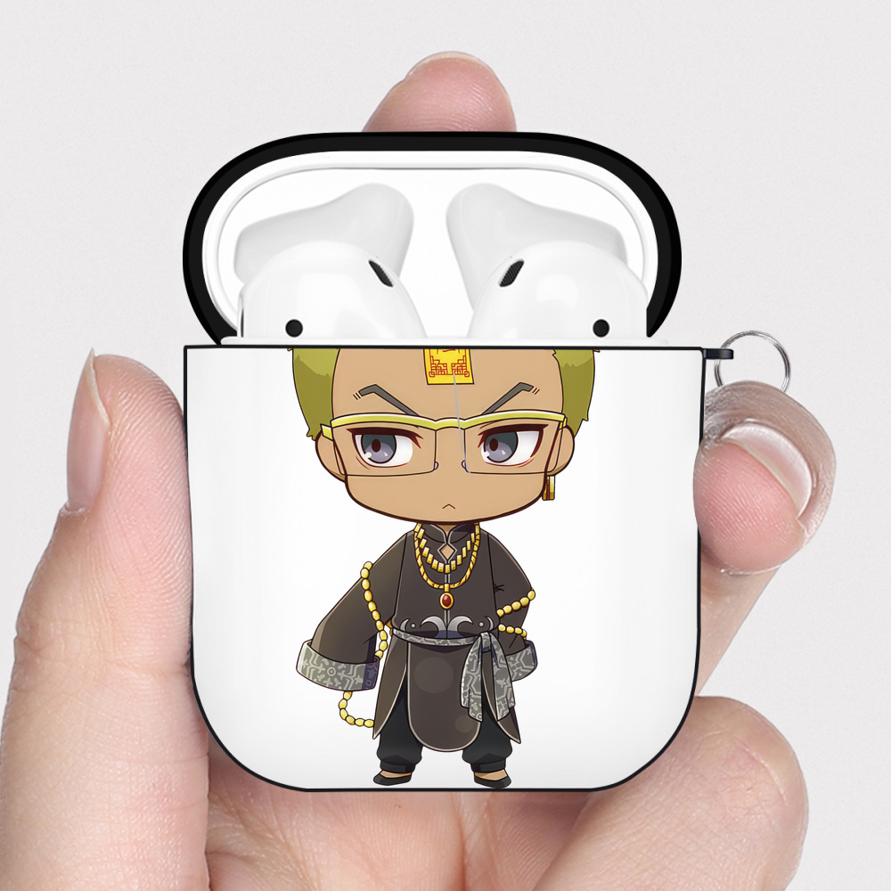 （画像用） 東京リベンジャーズ Tokyo Revengers AirPods 第2世代保護ケース ハードシェル ブラック 耐衝撃・防指紋・カラビナ付き