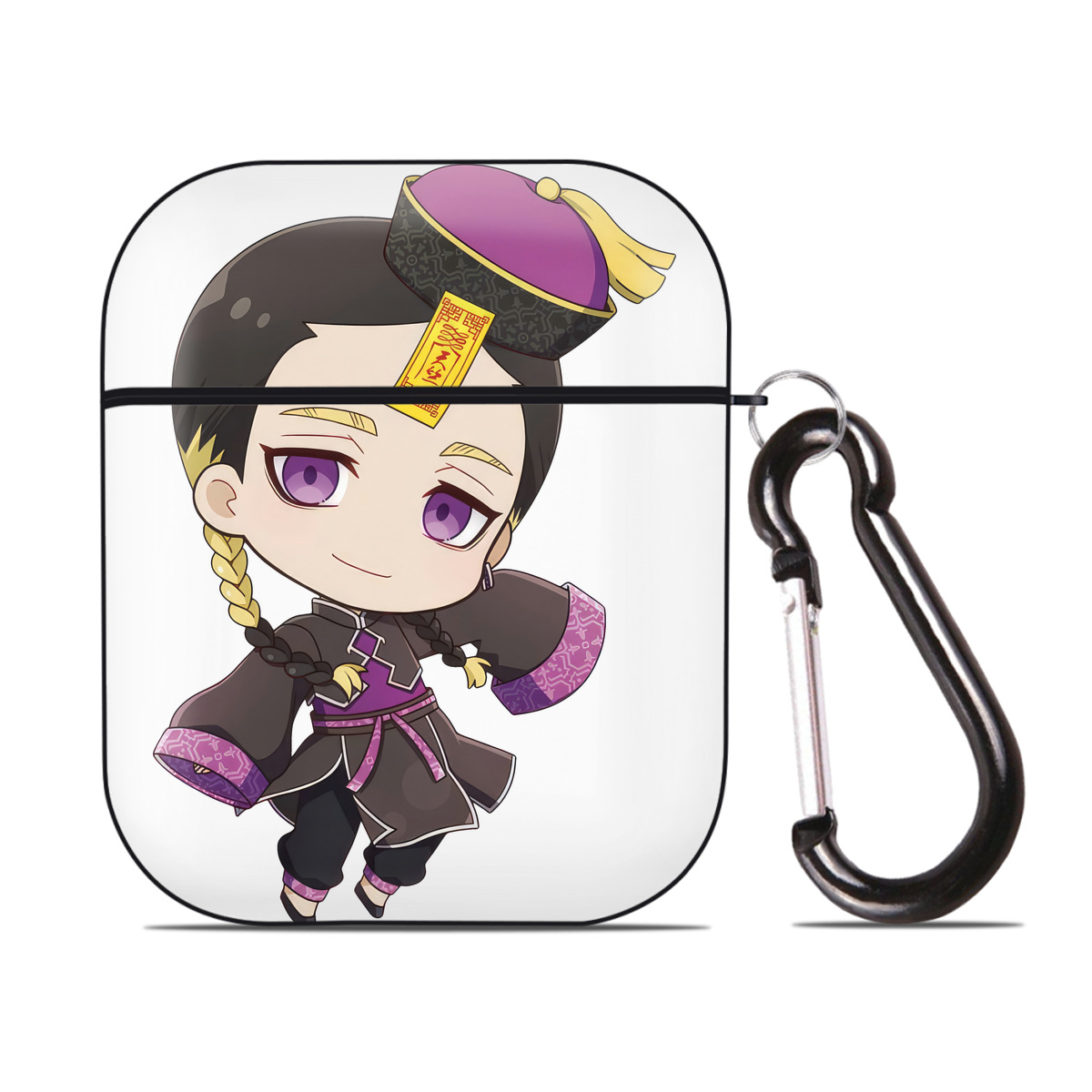 （画像用） 東京リベンジャーズ Tokyo Revengers AirPods 第2世代保護ケース ハードシェル ブラック 耐衝撃・防指紋・カラビナ付き