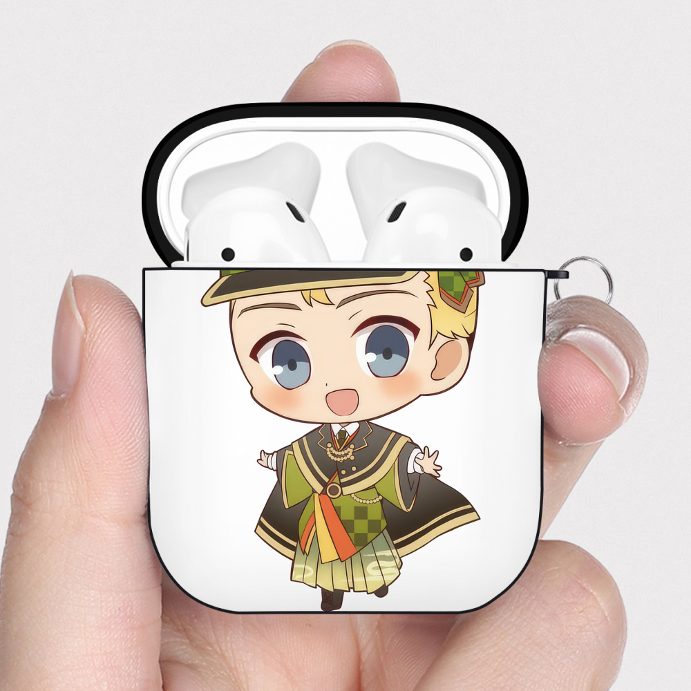 （画像用） 東京リベンジャーズ Tokyo Revengers AirPods 第2世代保護ケース ハードシェル ブラック 耐衝撃・防指紋・カラビナ付き