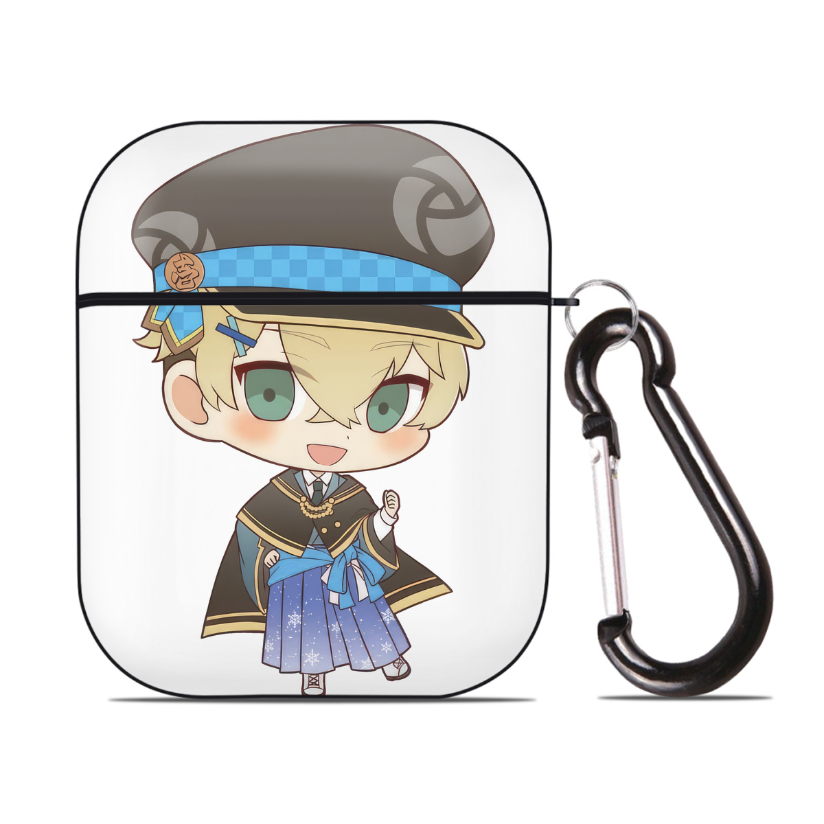 （画像用） 東京リベンジャーズ Tokyo Revengers AirPods 第2世代保護ケース ハードシェル ブラック 耐衝撃・防指紋・カラビナ付き