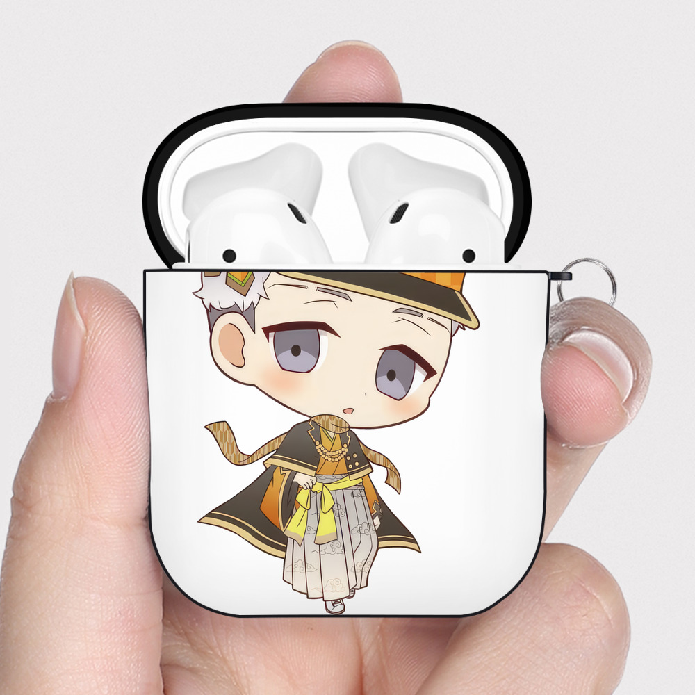 （画像用） 東京リベンジャーズ Tokyo Revengers AirPods 第2世代保護ケース ハードシェル ブラック 耐衝撃・防指紋・カラビナ付き