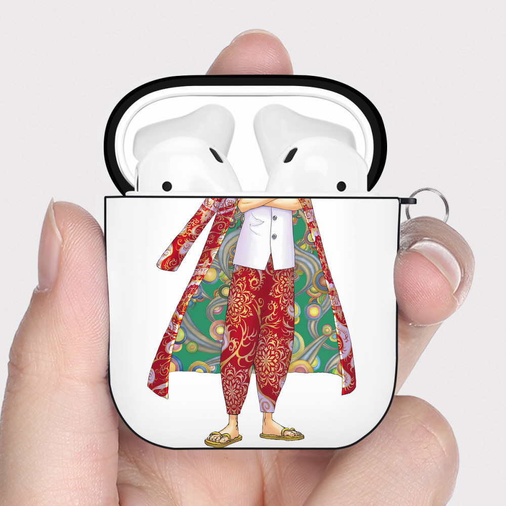（画像用） 東京リベンジャーズ Tokyo Revengers AirPods 第2世代保護ケース ハードシェル ブラック 耐衝撃・防指紋・カラビナ付き