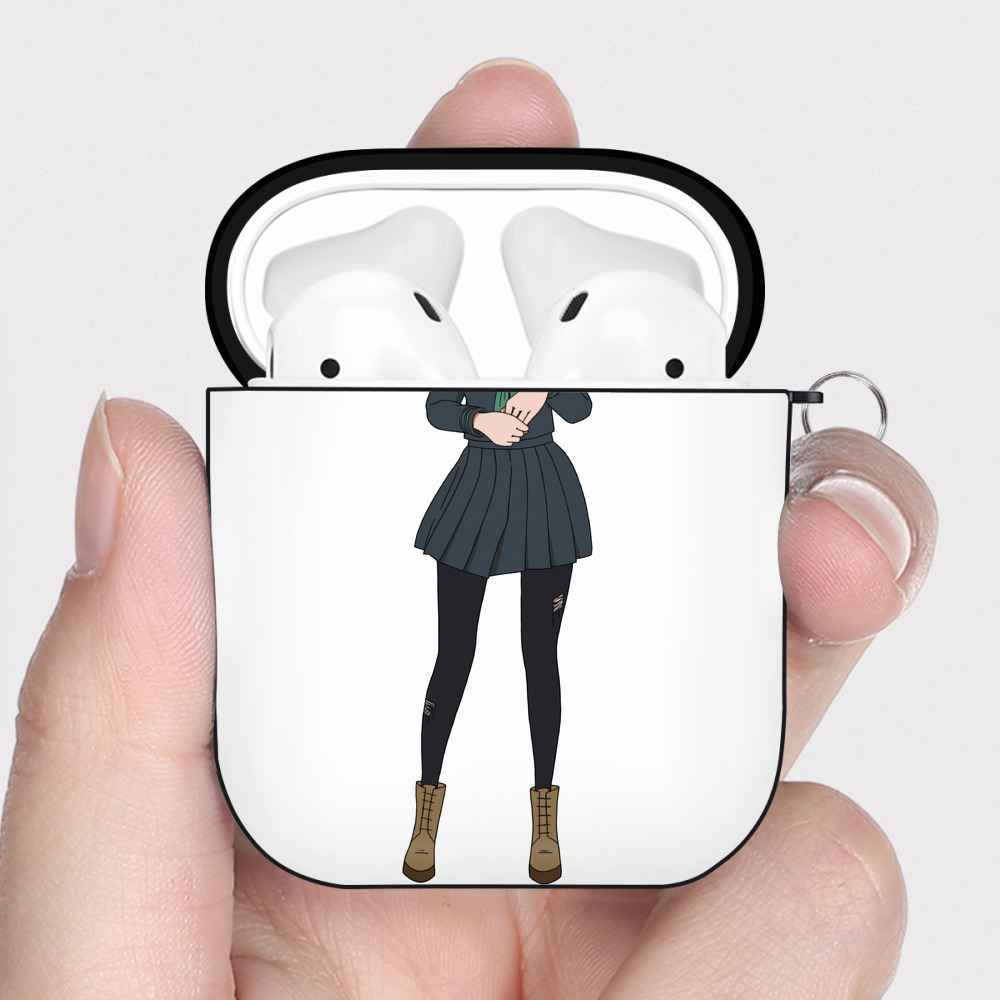 （画像用） 東京リベンジャーズ Tokyo Revengers AirPods 第2世代保護ケース ハードシェル ブラック 耐衝撃・防指紋・カラビナ付き