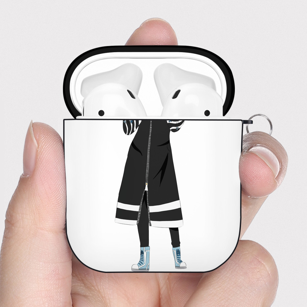 （画像用） 東京リベンジャーズ Tokyo Revengers AirPods 第2世代保護ケース ハードシェル ブラック 耐衝撃・防指紋・カラビナ付き