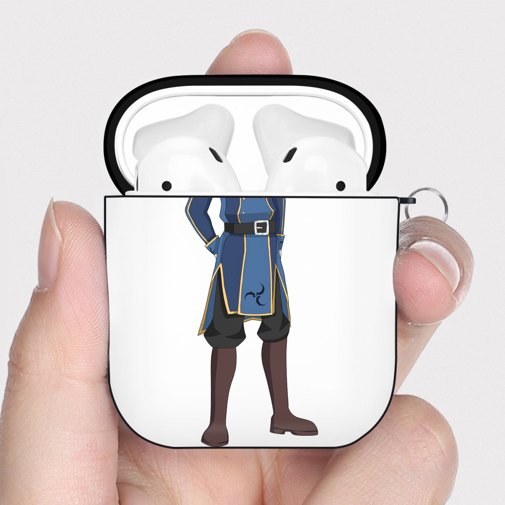 （画像用） 東京リベンジャーズ Tokyo Revengers AirPods 第2世代保護ケース ハードシェル ブラック 耐衝撃・防指紋・カラビナ付き