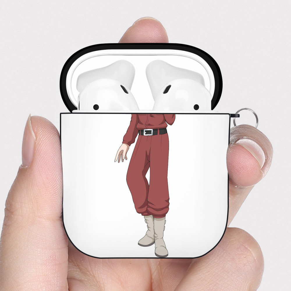 （画像用） 東京リベンジャーズ Tokyo Revengers AirPods 第2世代保護ケース ハードシェル ブラック 耐衝撃・防指紋・カラビナ付き