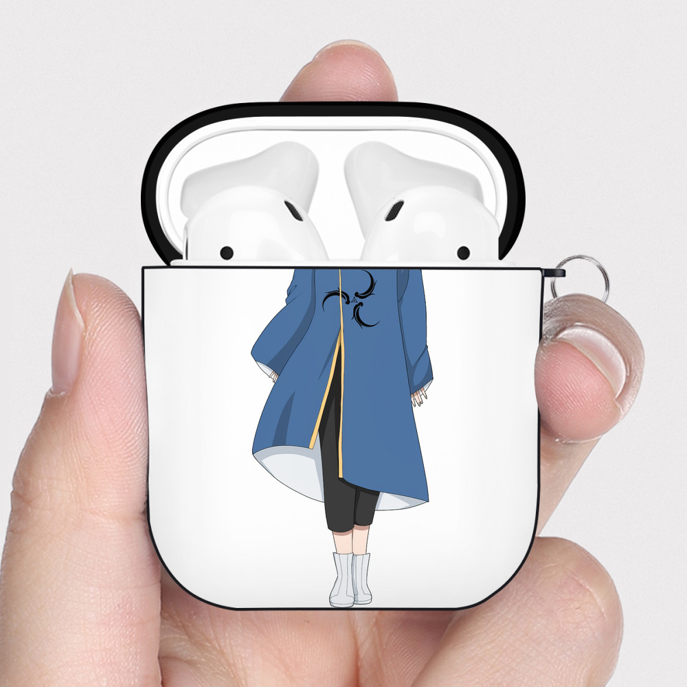 （画像用） 東京リベンジャーズ Tokyo Revengers AirPods 第2世代保護ケース ハードシェル ブラック 耐衝撃・防指紋・カラビナ付き