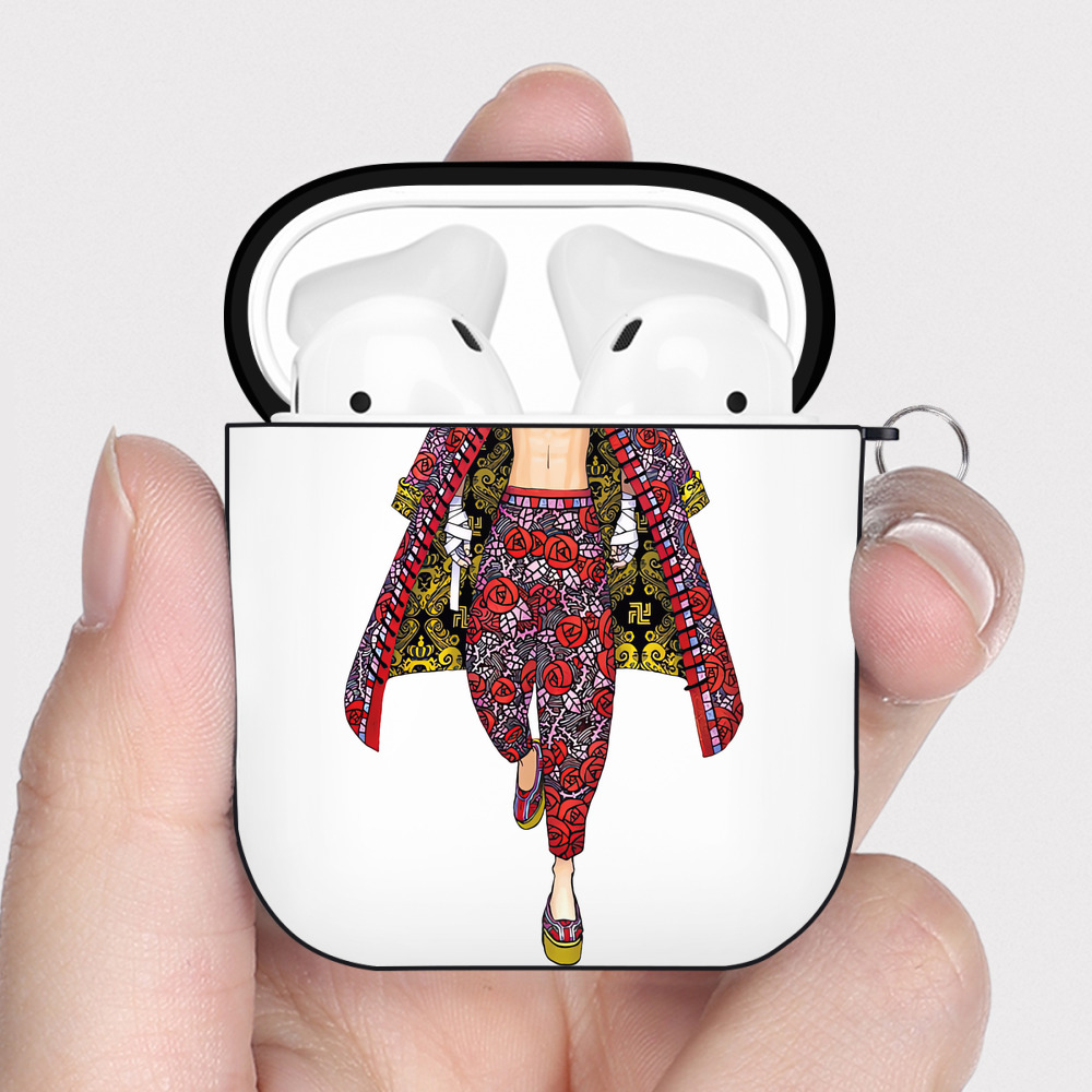 （画像用） 東京リベンジャーズ Tokyo Revengers AirPods 第2世代保護ケース ハードシェル ブラック 耐衝撃・防指紋・カラビナ付き