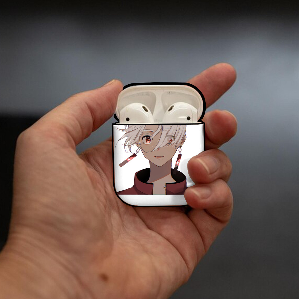 東京リベンジャーズ Tokyo Revengers AirPods 第2世代保護ケース ハードシェル ブラック 耐衝撃・防指紋・カラビナ付き