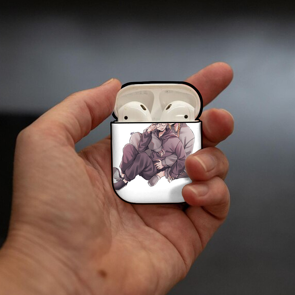 東京リベンジャーズ Tokyo Revengers AirPods 第2世代保護ケース ハードシェル ブラック 耐衝撃・防指紋・カラビナ付き
