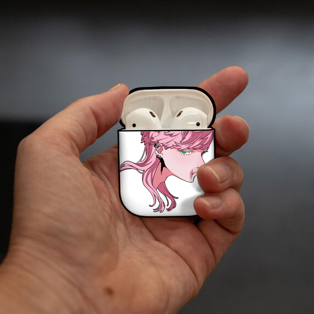 東京リベンジャーズ Tokyo Revengers AirPods 第2世代保護ケース ハードシェル ブラック 耐衝撃・防指紋・カラビナ付き