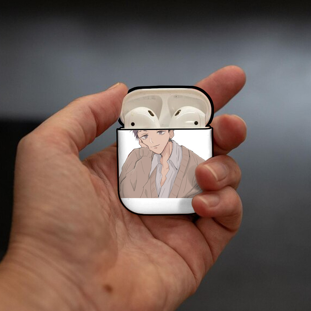 東京リベンジャーズ Tokyo Revengers AirPods 第2世代保護ケース ハードシェル ブラック 耐衝撃・防指紋・カラビナ付き
