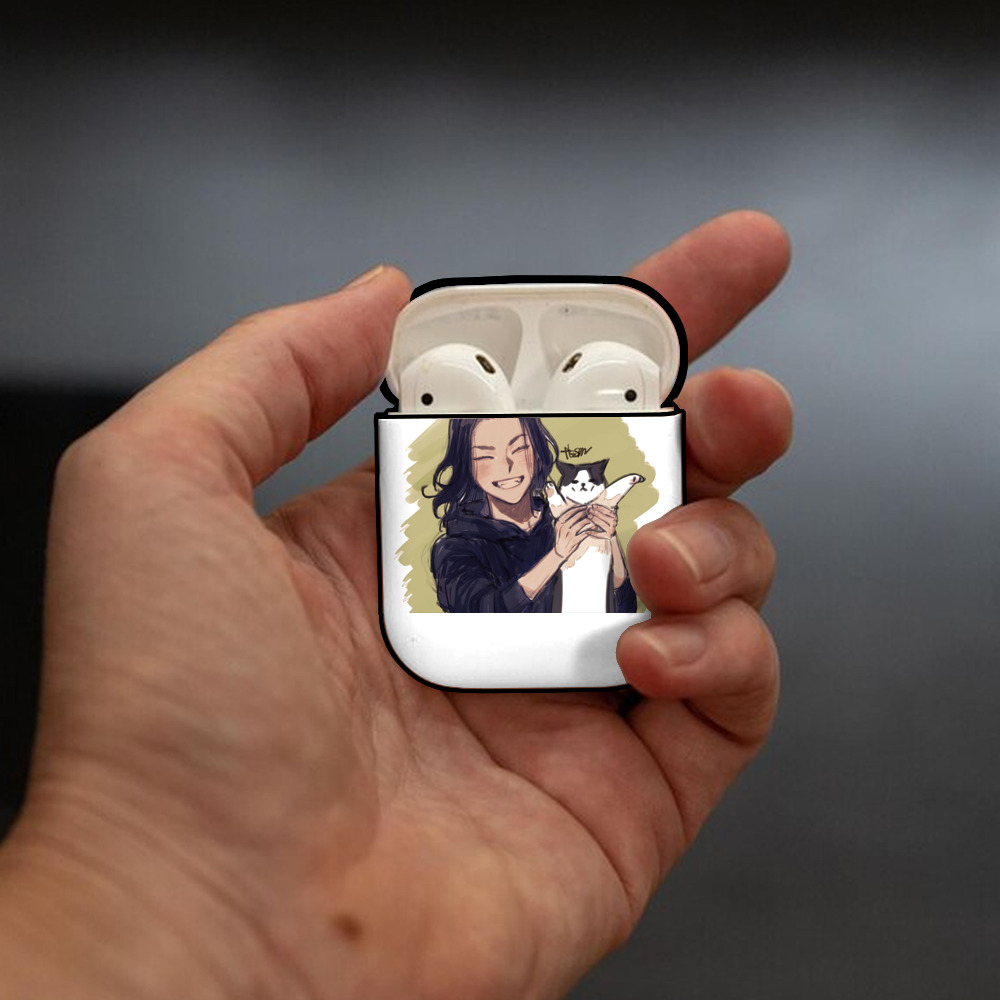 東京リベンジャーズ Tokyo Revengers AirPods 第2世代保護ケース ハードシェル ブラック 耐衝撃・防指紋・カラビナ付き