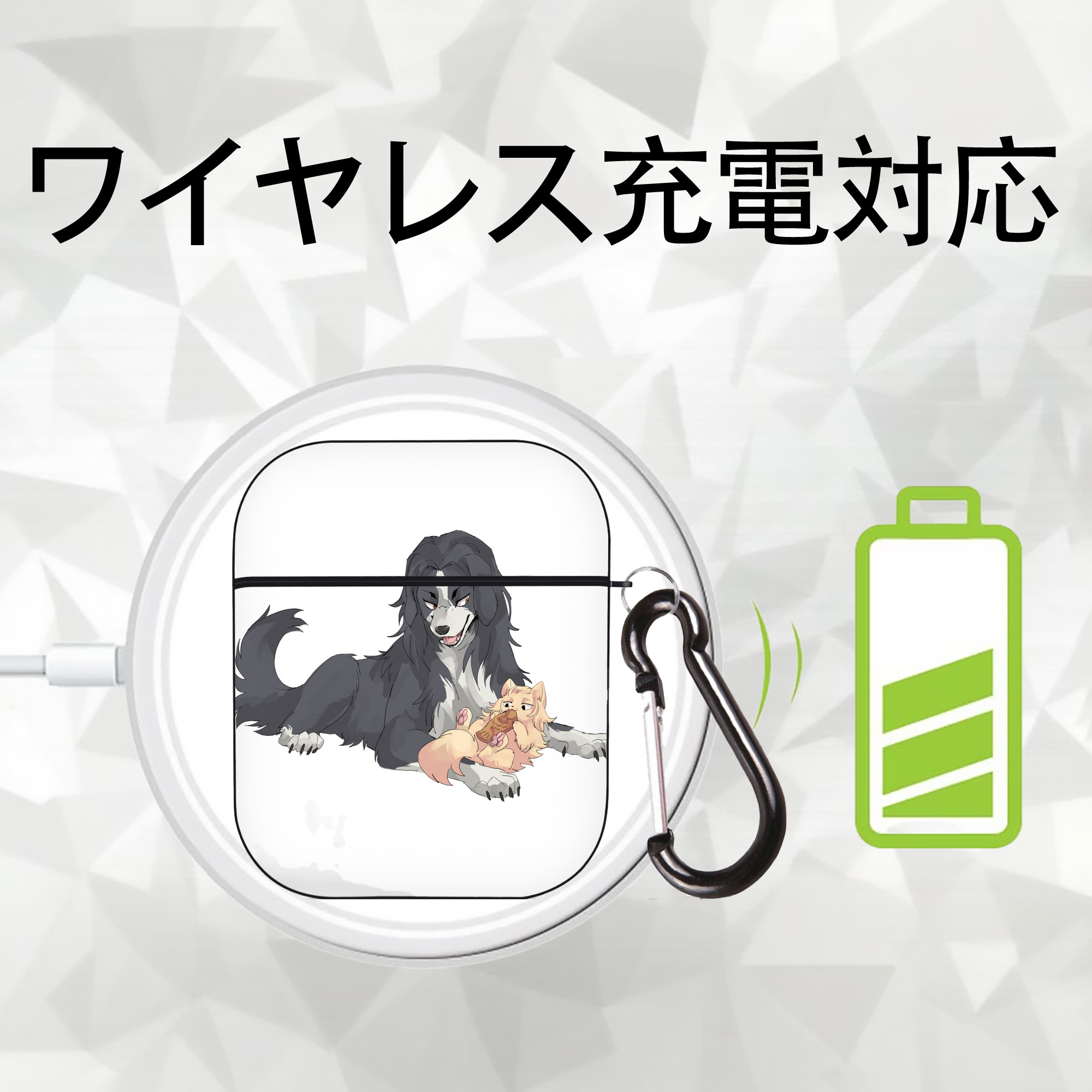 東京リベンジャーズ Tokyo Revengers AirPods 第2世代保護ケース ハードシェル ブラック 耐衝撃・防指紋・カラビナ付き