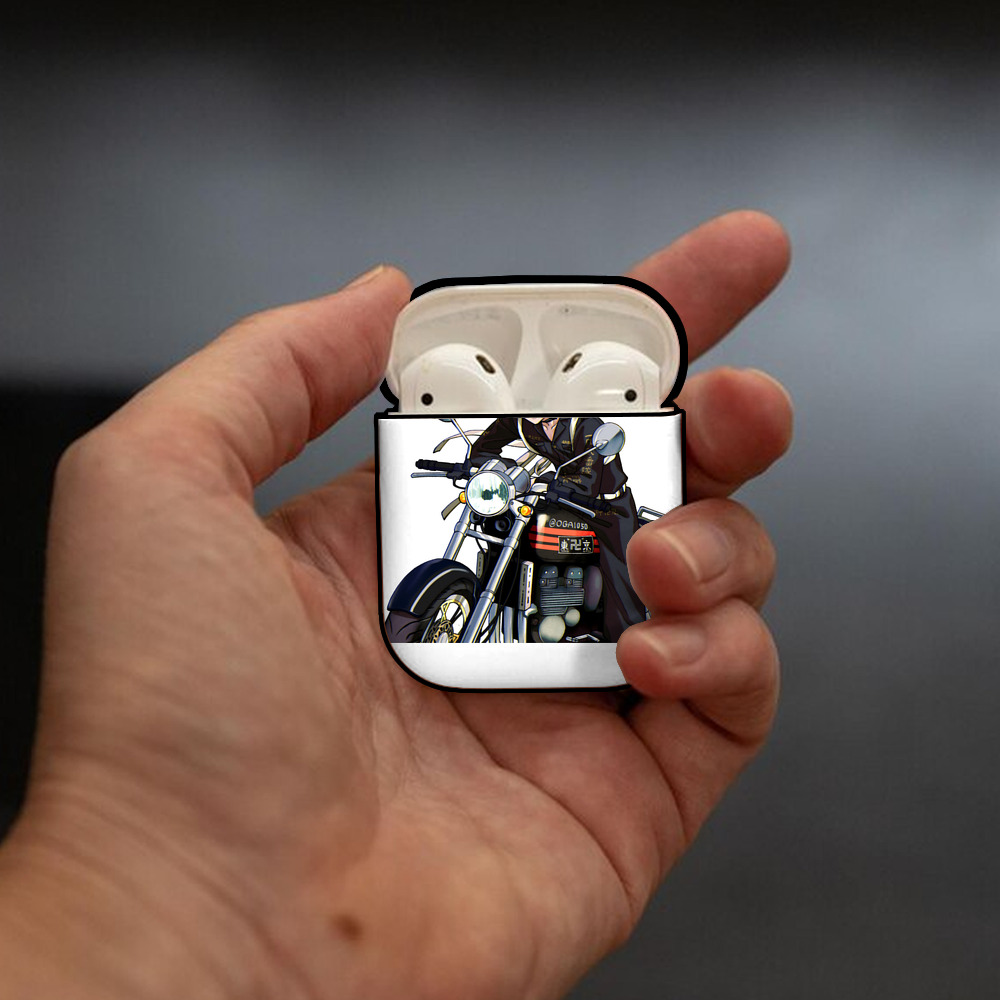 東京リベンジャーズ Tokyo Revengers AirPods 第2世代保護ケース ハードシェル ブラック 耐衝撃・防指紋・カラビナ付き