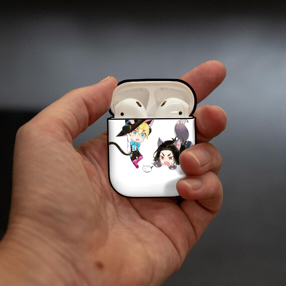 東京リベンジャーズ Tokyo Revengers AirPods 第2世代保護ケース ハードシェル ブラック 耐衝撃・防指紋・カラビナ付き