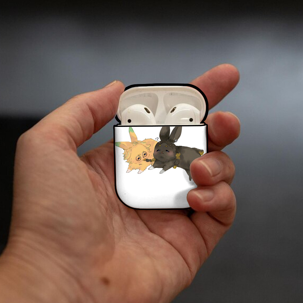 東京リベンジャーズ Tokyo Revengers AirPods 第2世代保護ケース ハードシェル ブラック 耐衝撃・防指紋・カラビナ付き