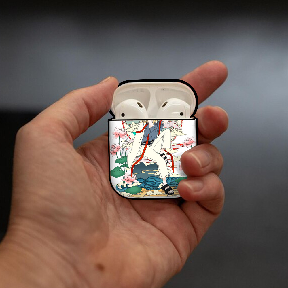 東京リベンジャーズ Tokyo Revengers AirPods 第2世代保護ケース ハードシェル ブラック 耐衝撃・防指紋・カラビナ付き