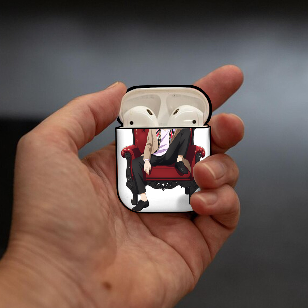 東京リベンジャーズ Tokyo Revengers AirPods 第2世代保護ケース ハードシェル ブラック 耐衝撃・防指紋・カラビナ付き