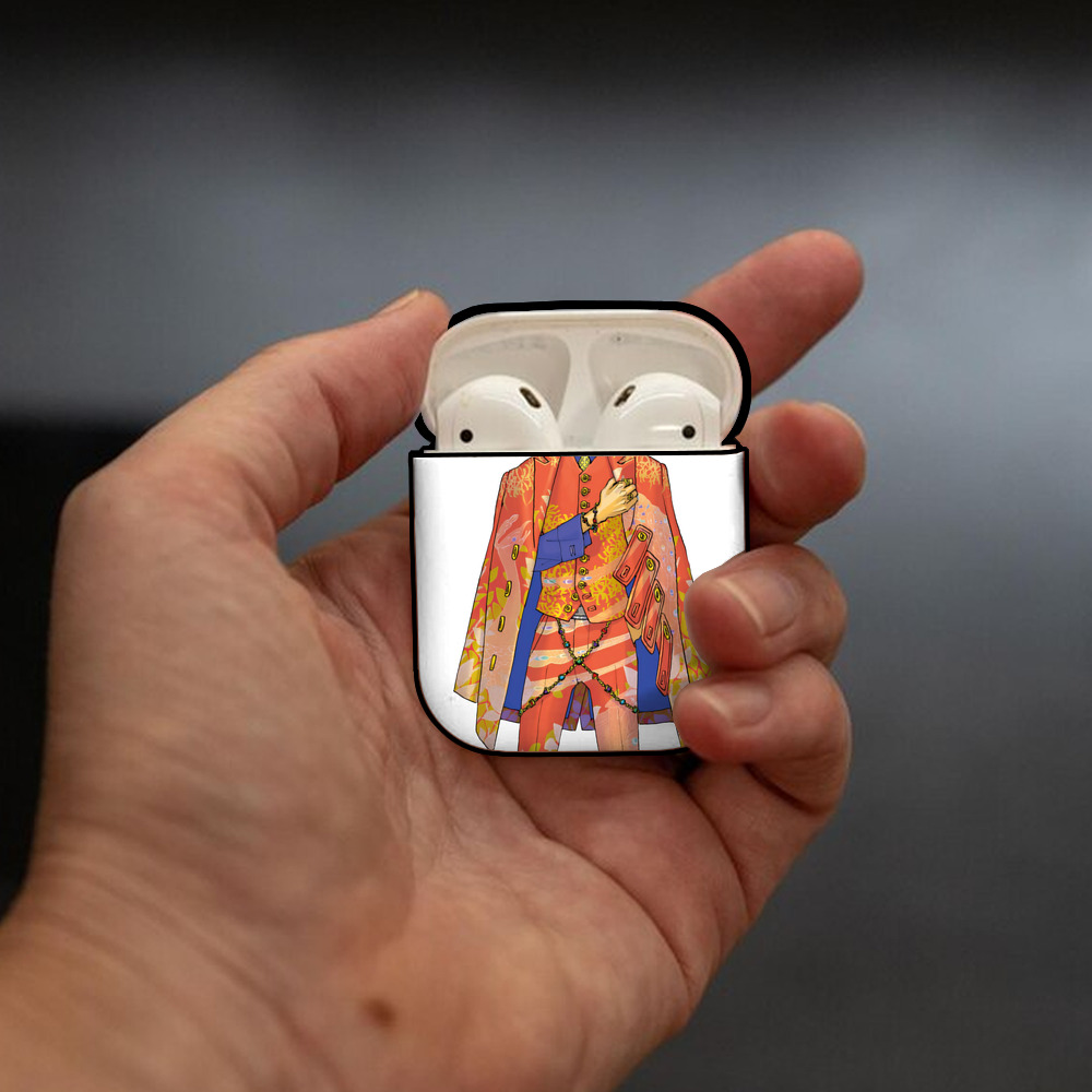 東京リベンジャーズ Tokyo Revengers AirPods 第2世代保護ケース ハードシェル ブラック 耐衝撃・防指紋・カラビナ付き