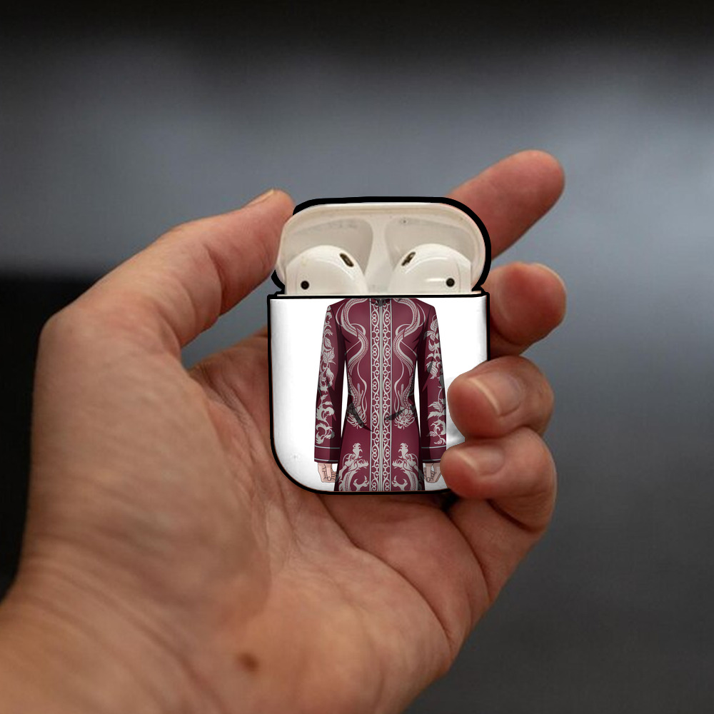 東京リベンジャーズ Tokyo Revengers AirPods 第2世代保護ケース ハードシェル ブラック 耐衝撃・防指紋・カラビナ付き