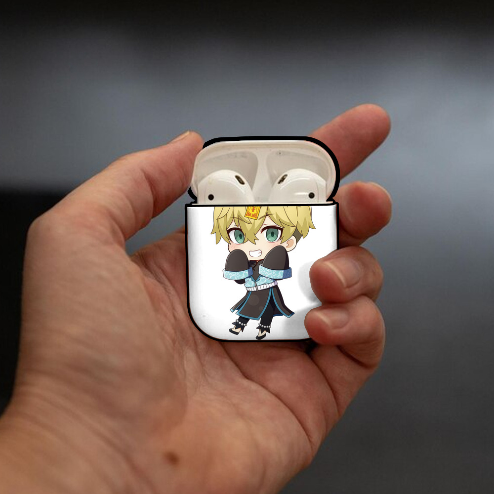 東京リベンジャーズ Tokyo Revengers AirPods 第2世代保護ケース ハードシェル ブラック 耐衝撃・防指紋・カラビナ付き