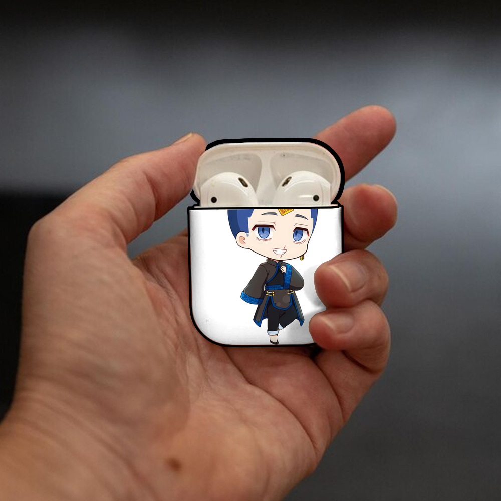 東京リベンジャーズ Tokyo Revengers AirPods 第2世代保護ケース ハードシェル ブラック 耐衝撃・防指紋・カラビナ付き