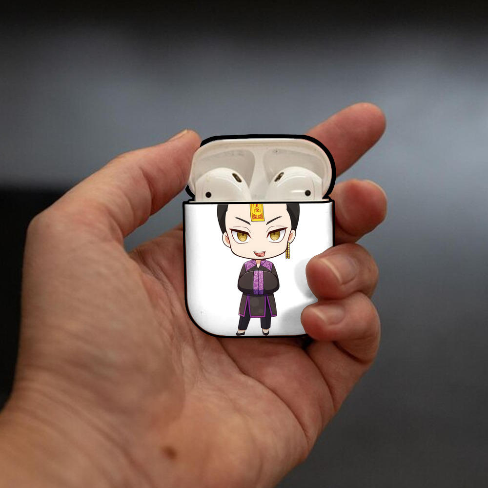 東京リベンジャーズ Tokyo Revengers AirPods 第2世代保護ケース ハードシェル ブラック 耐衝撃・防指紋・カラビナ付き