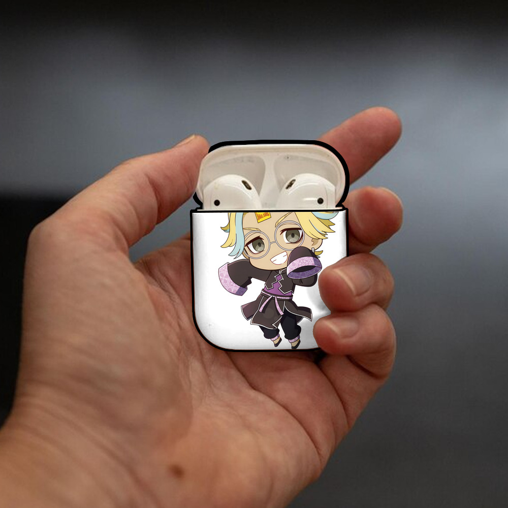 東京リベンジャーズ Tokyo Revengers AirPods 第2世代保護ケース ハードシェル ブラック 耐衝撃・防指紋・カラビナ付き