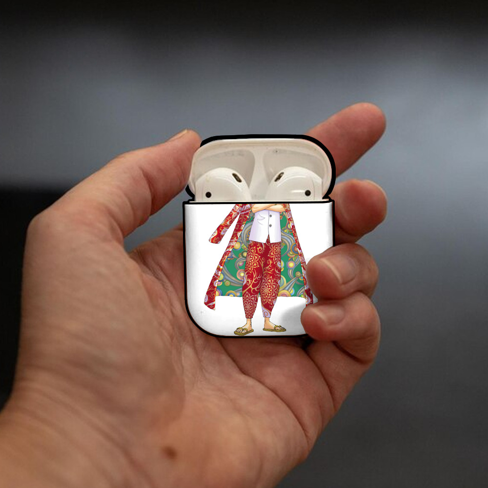 東京リベンジャーズ Tokyo Revengers AirPods 第2世代保護ケース ハードシェル ブラック 耐衝撃・防指紋・カラビナ付き