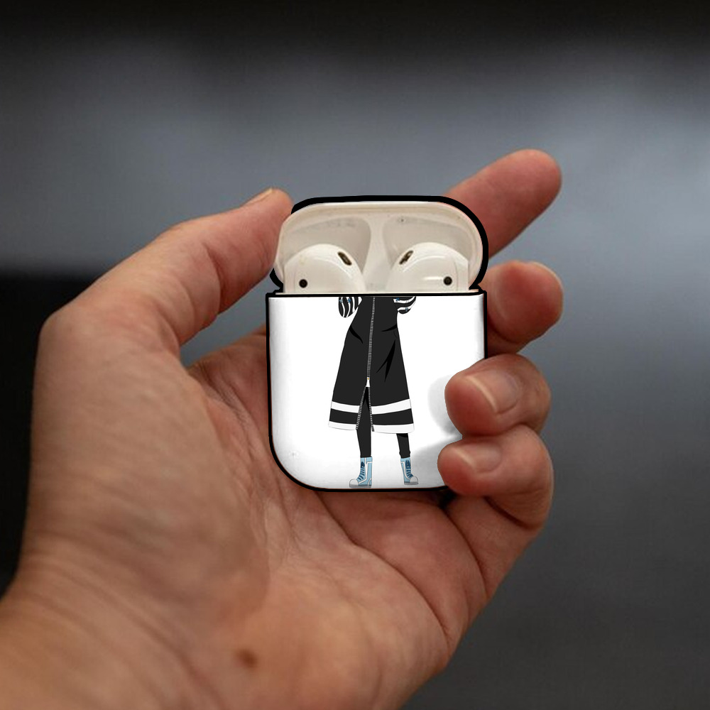 東京リベンジャーズ Tokyo Revengers AirPods 第2世代保護ケース ハードシェル ブラック 耐衝撃・防指紋・カラビナ付き