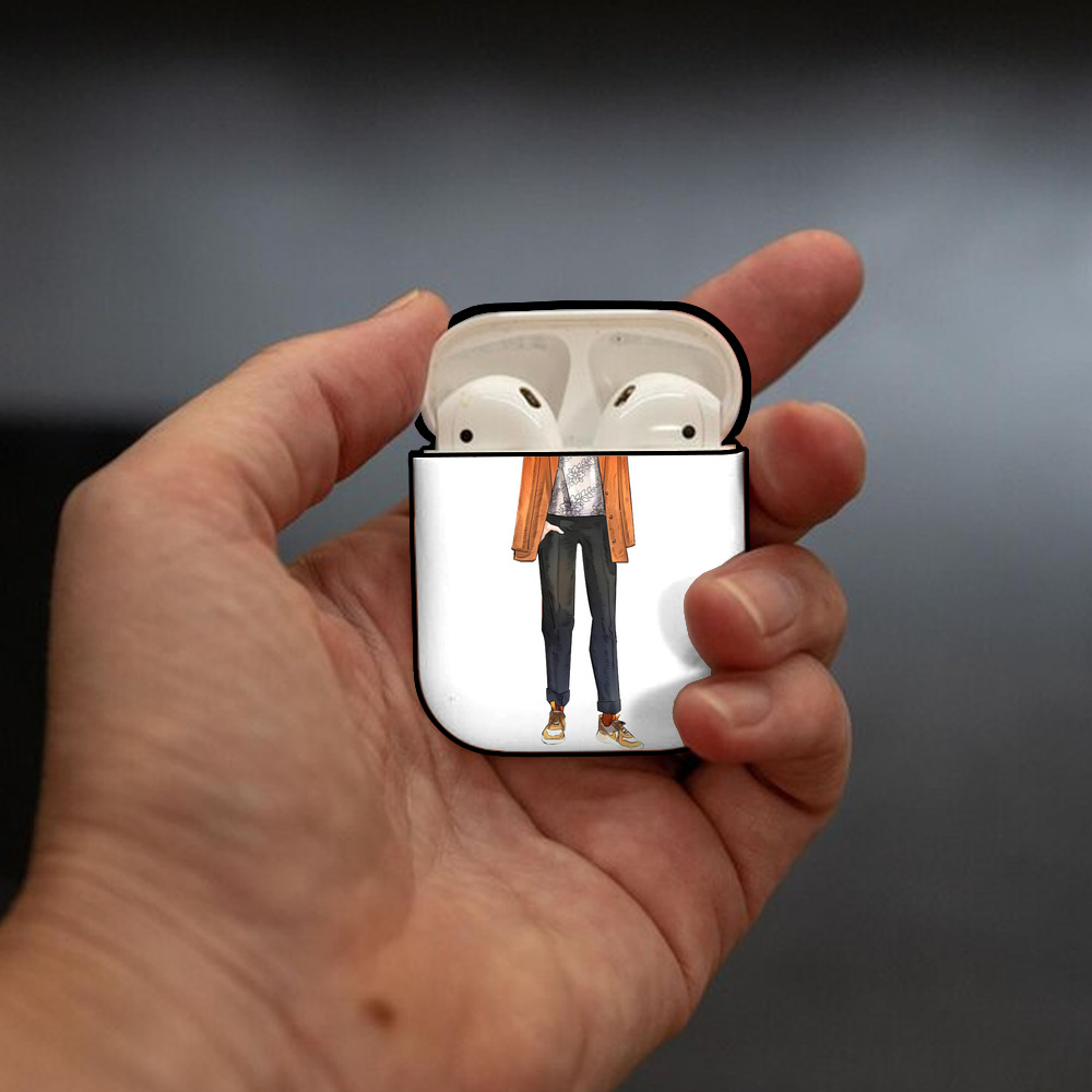 東京リベンジャーズ Tokyo Revengers AirPods 第2世代保護ケース ハードシェル ブラック 耐衝撃・防指紋・カラビナ付き