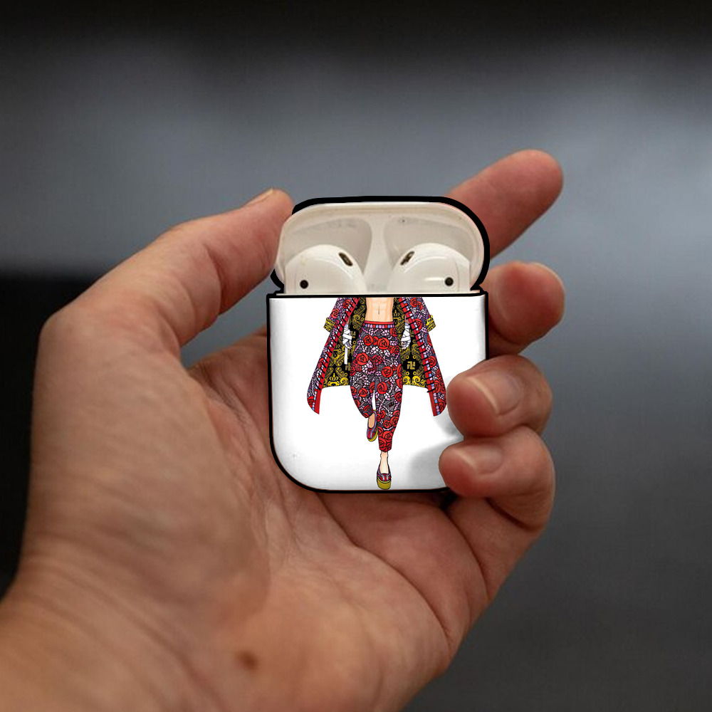 東京リベンジャーズ Tokyo Revengers AirPods 第2世代保護ケース ハードシェル ブラック 耐衝撃・防指紋・カラビナ付き