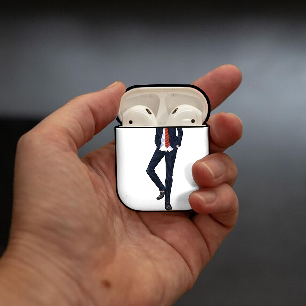 東京リベンジャーズ Tokyo Revengers AirPods 第2世代保護ケース ハードシェル ブラック 耐衝撃・防指紋・カラビナ付き