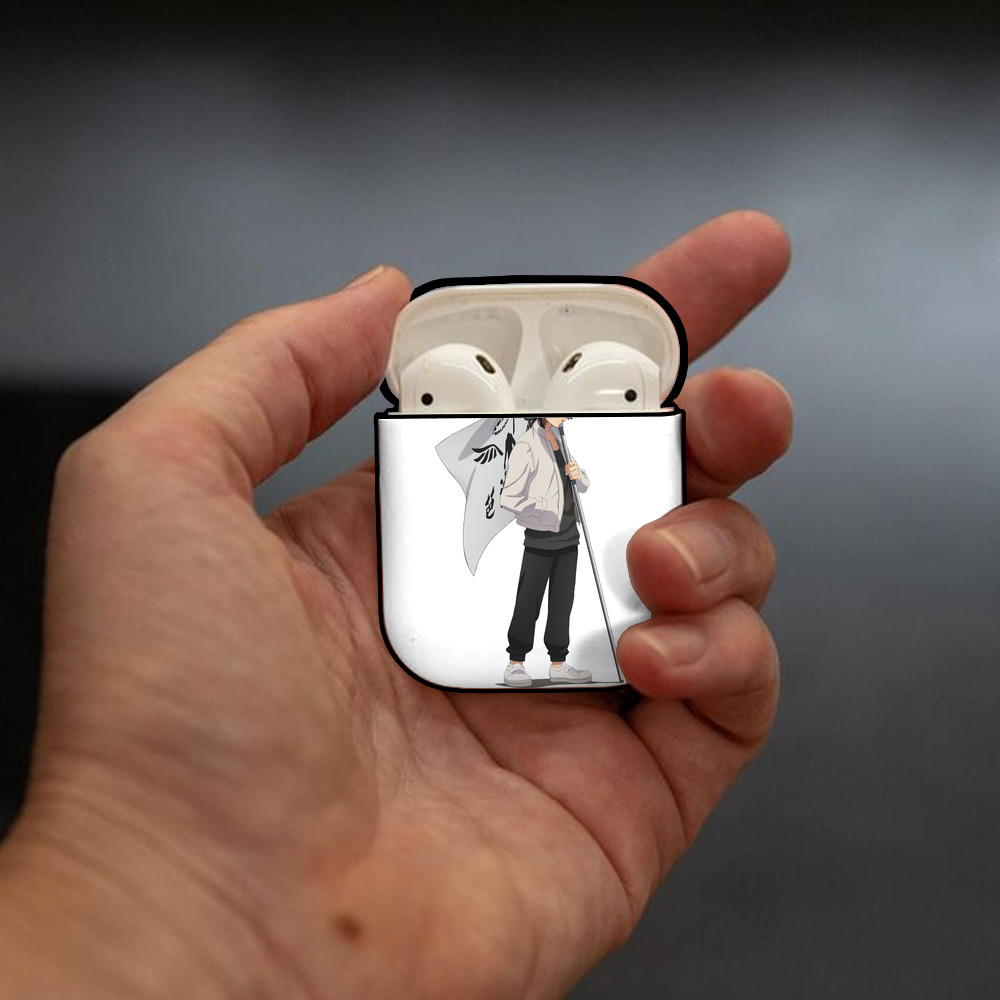 東京リベンジャーズ Tokyo Revengers AirPods 第2世代保護ケース ハードシェル ブラック 耐衝撃・防指紋・カラビナ付き