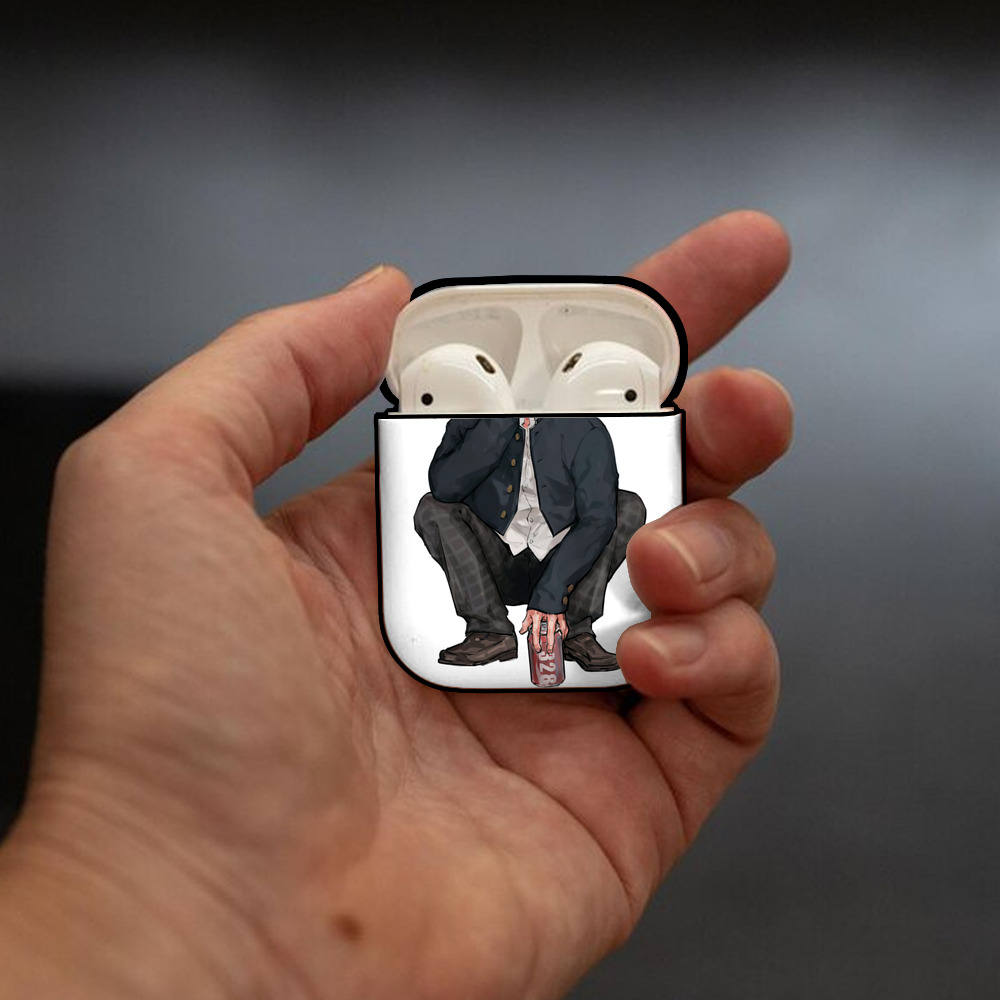 東京リベンジャーズ Tokyo Revengers AirPods 第2世代保護ケース ハードシェル ブラック 耐衝撃・防指紋・カラビナ付き
