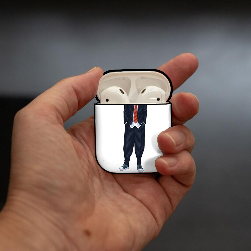 東京リベンジャーズ Tokyo Revengers AirPods 第2世代保護ケース ハードシェル ブラック 耐衝撃・防指紋・カラビナ付き