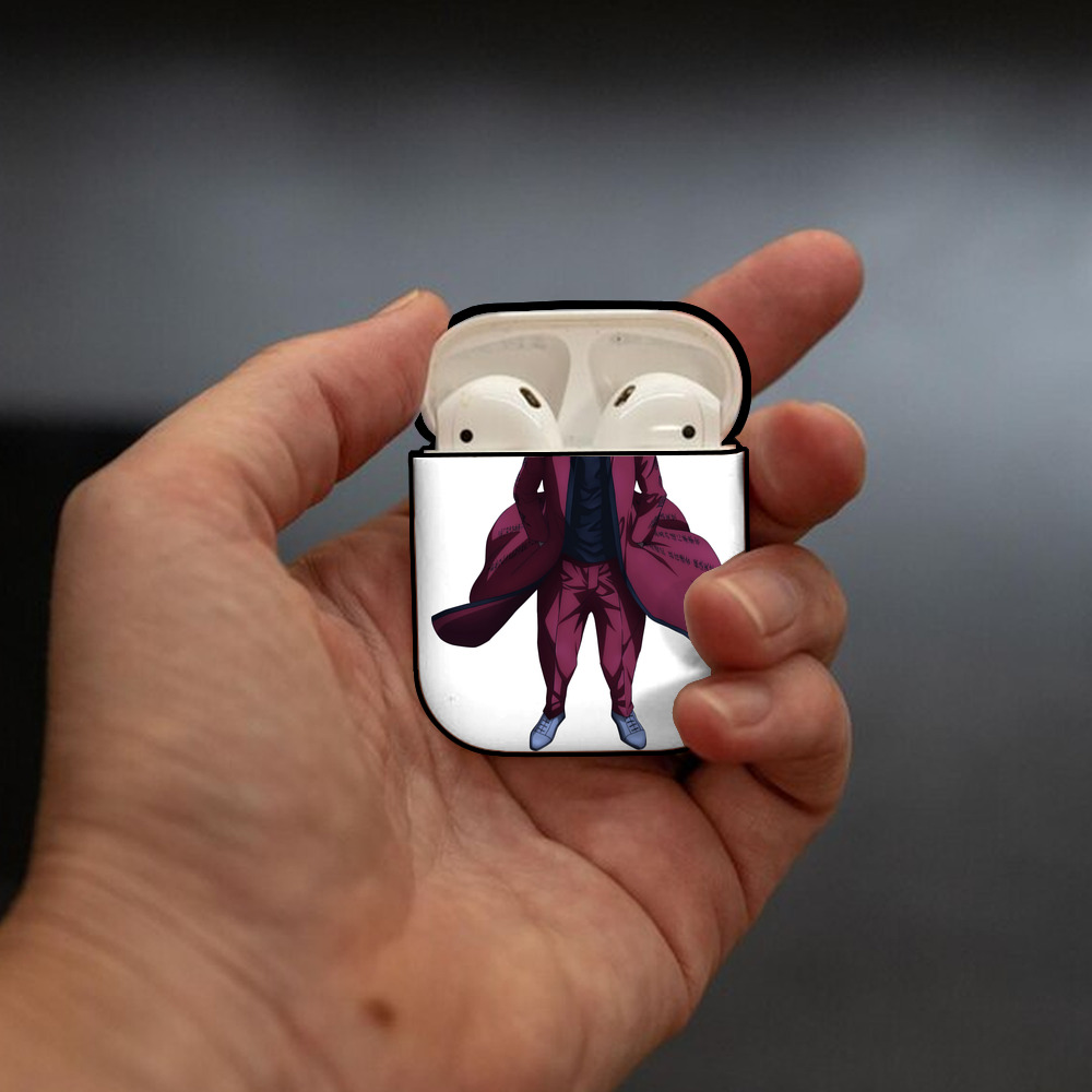 東京リベンジャーズ Tokyo Revengers AirPods 第2世代保護ケース ハードシェル ブラック 耐衝撃・防指紋・カラビナ付き