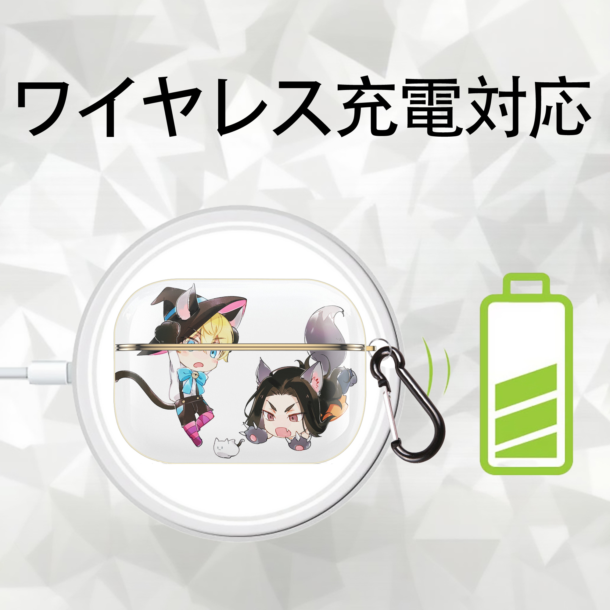 東京リベンジャーズ Tokyo Revengers 【AirPods Pro用】ハードシェル保護ケース｜耐衝撃・防指紋・カラビナ付き商品仕様