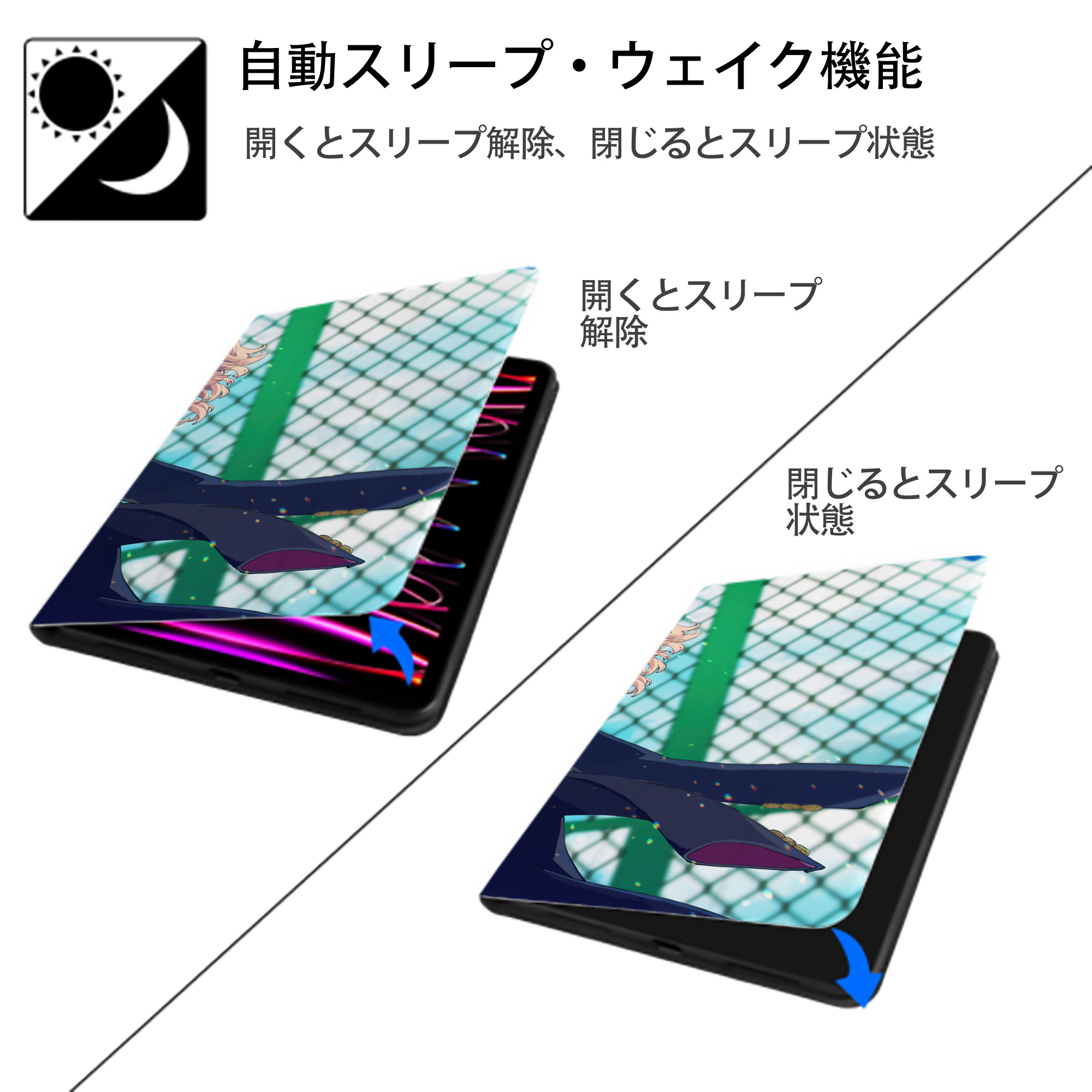 東京リベンジャーズ Tokyo Revengers IPad ケース ブック型 PUレザー TPU 耐衝撃 軽量 薄型 ペン収納なし 全面保護 IPad 各モデル対応