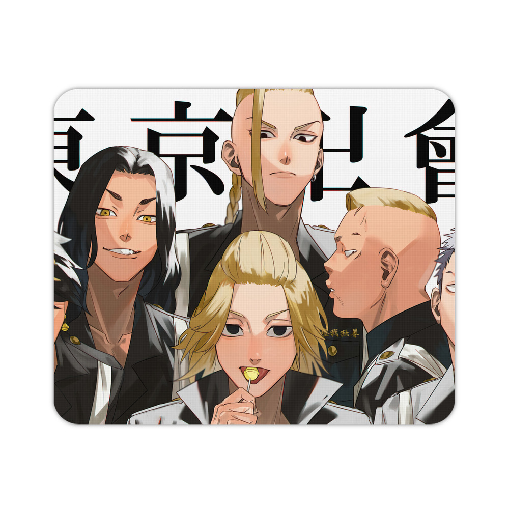 （画像用） 東京リベンジャーズ Tokyo Revengers マウスパッド ステッチ加工 ラバー素材 防水 滑り止め 超薄型 ゲーミング/オフィス対応
