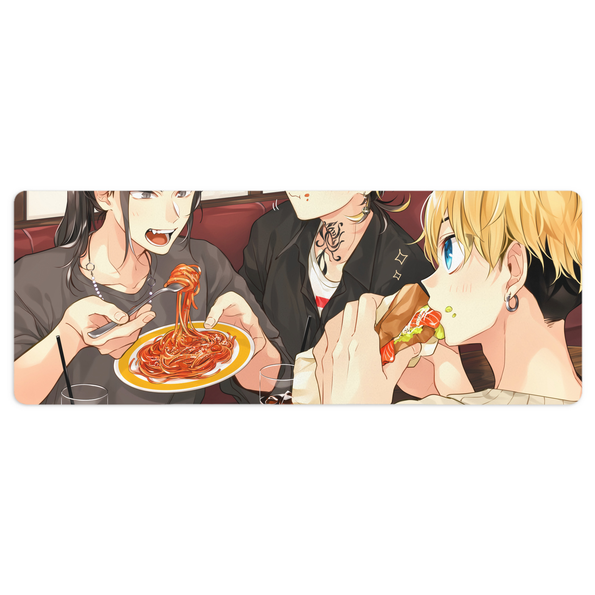 （画像用） 東京リベンジャーズ Tokyo Revengers ステッチ加工 大判デスクマット／滑り止めマウスパッド