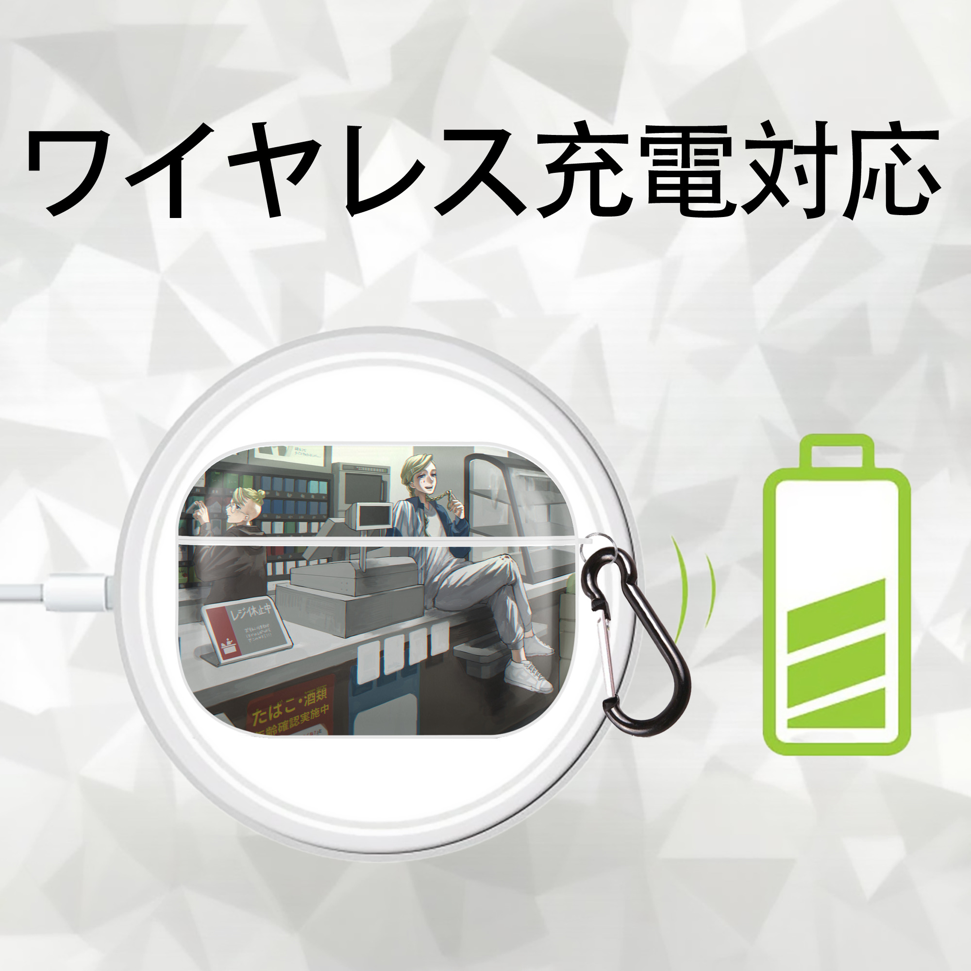 東京リベンジャーズ Tokyo Revengers 【AirPods Pro用】ハードシェル保護ケース 耐衝撃・防指紋・カラビナ付き商品仕様