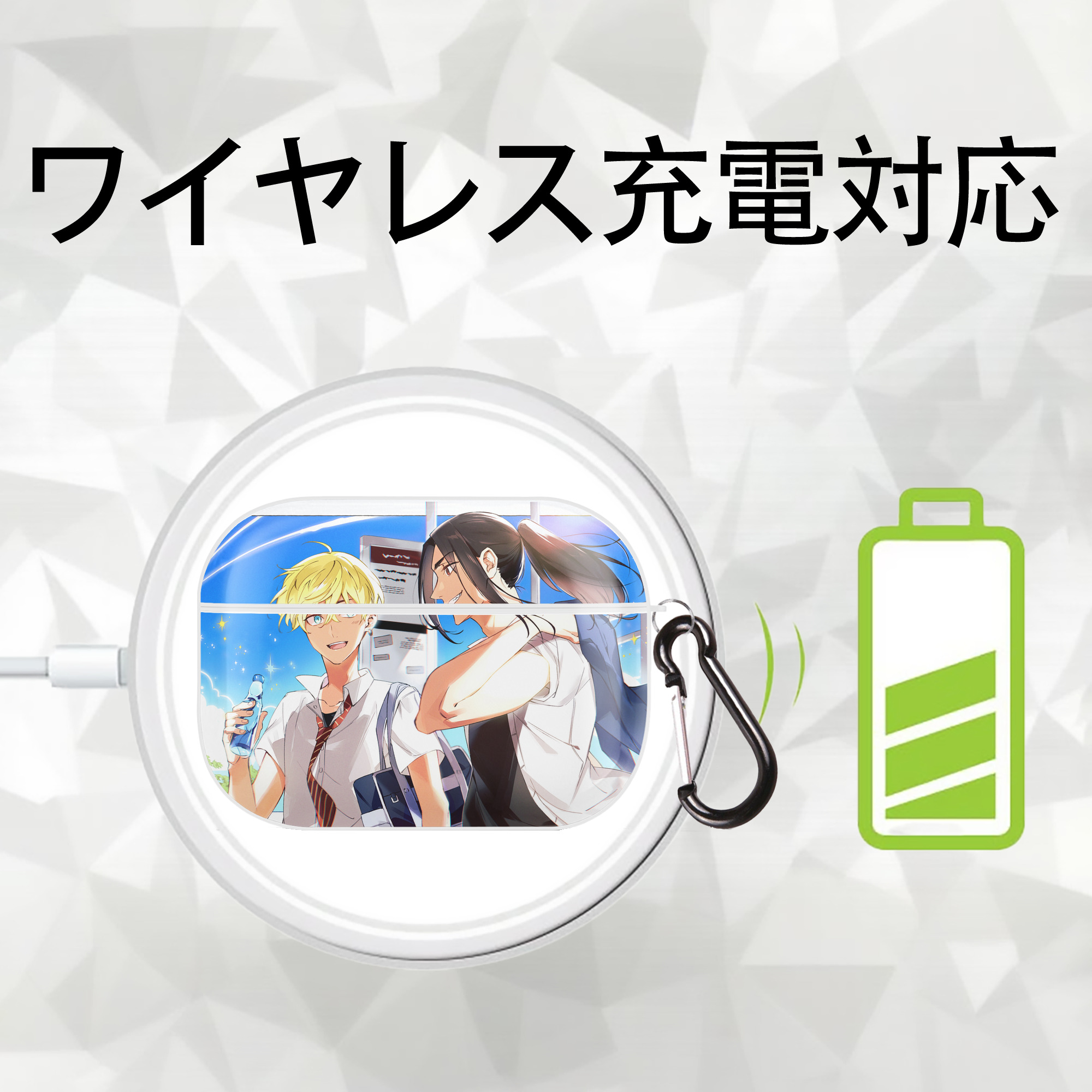 東京リベンジャーズ Tokyo Revengers 【AirPods Pro用】ハードシェル保護ケース 耐衝撃・防指紋・カラビナ付き商品仕様