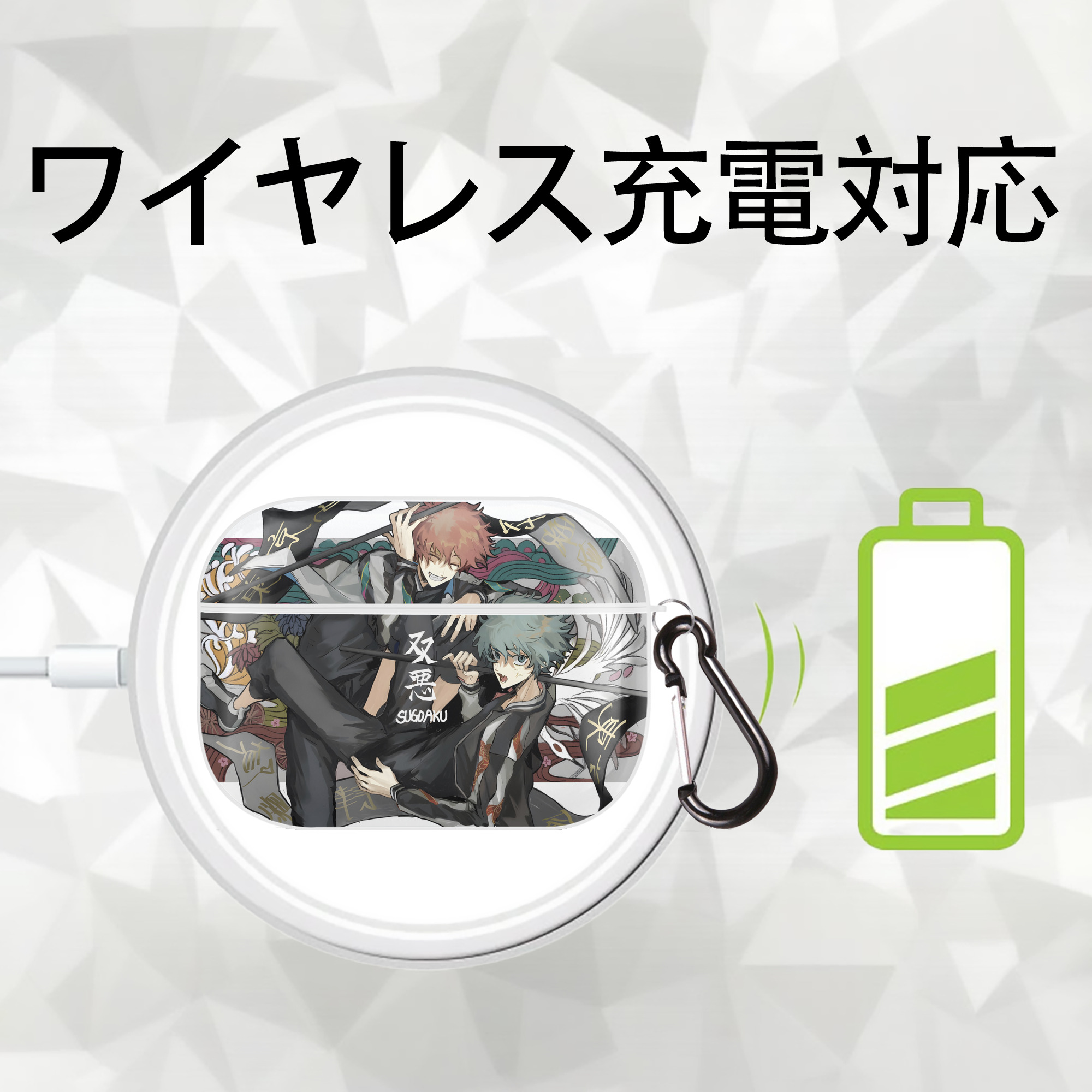 東京リベンジャーズ Tokyo Revengers 【AirPods Pro用】ハードシェル保護ケース 耐衝撃・防指紋・カラビナ付き商品仕様