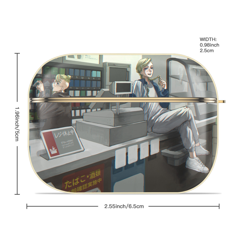 東京リベンジャーズ Tokyo Revengers 【AirPods Pro用】ハードシェル保護ケース｜耐衝撃・防指紋・カラビナ付き商品仕様