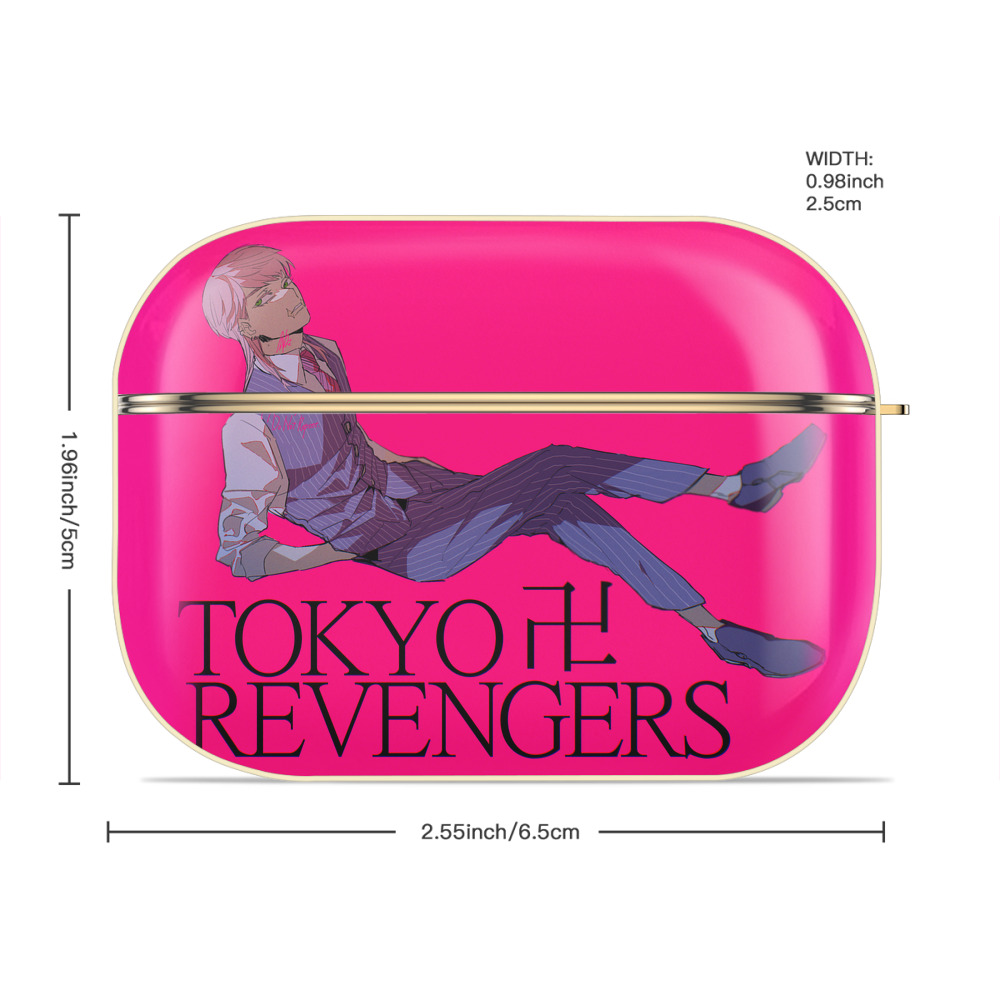 東京リベンジャーズ Tokyo Revengers 【AirPods Pro用】ハードシェル保護ケース｜耐衝撃・防指紋・カラビナ付き商品仕様