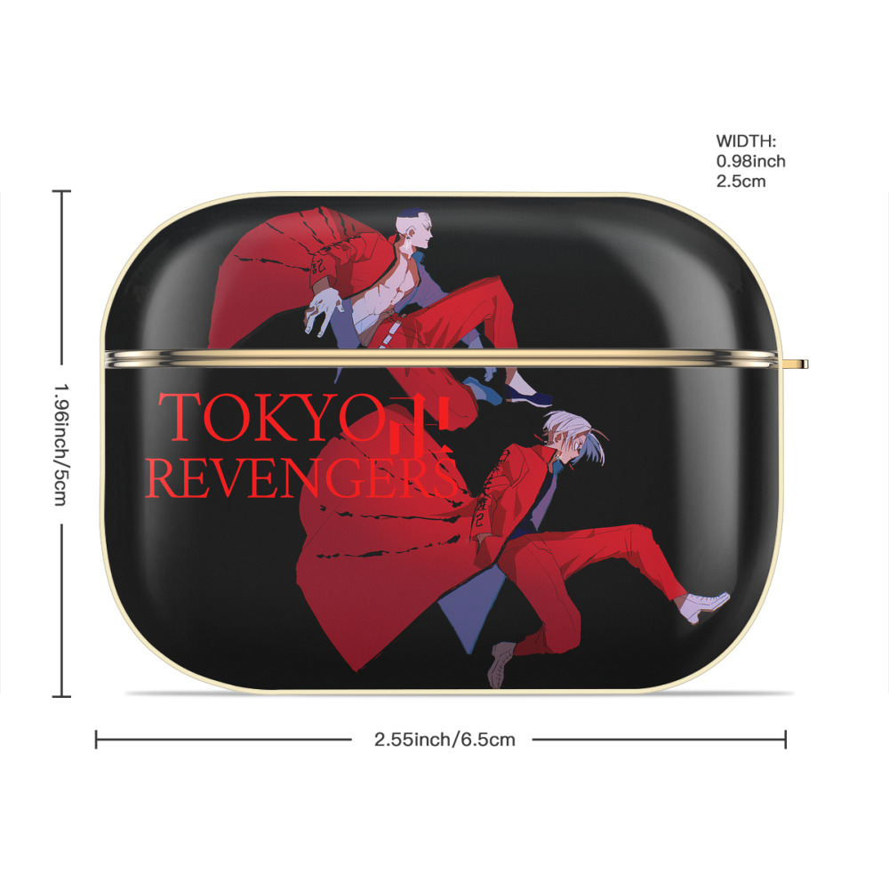 東京リベンジャーズ Tokyo Revengers 【AirPods Pro用】ハードシェル保護ケース｜耐衝撃・防指紋・カラビナ付き商品仕様