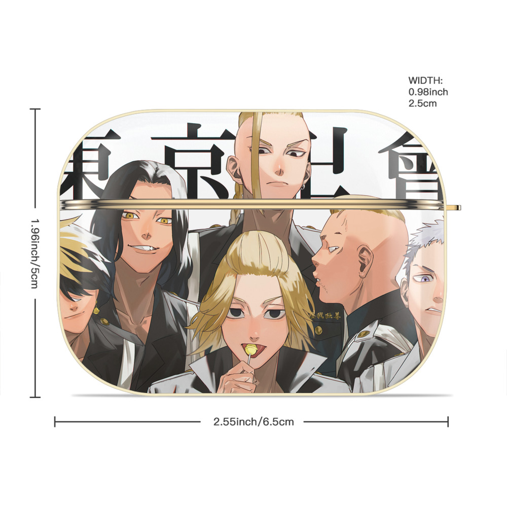 東京リベンジャーズ Tokyo Revengers 【AirPods Pro用】ハードシェル保護ケース｜耐衝撃・防指紋・カラビナ付き商品仕様